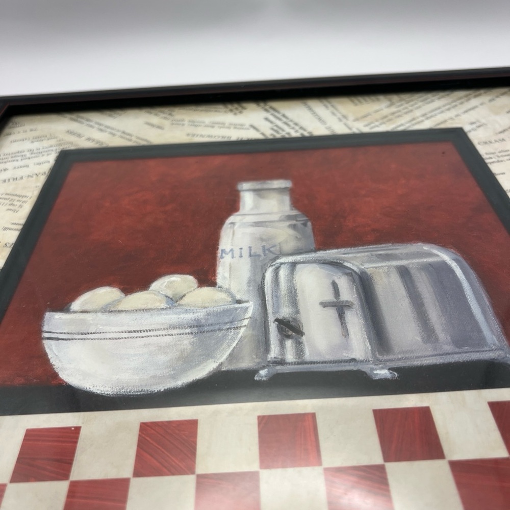 Rosalind Oesterle Homestudio Kohls Kitchen, Milk, Eggs, Toaster With Rec… - Picture 11 of 12